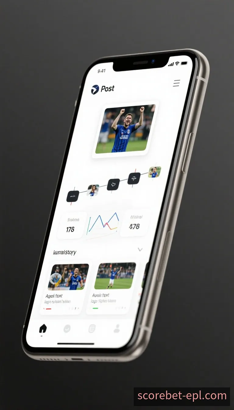 ScoreBet英超APP即时比分与投注区界面预览